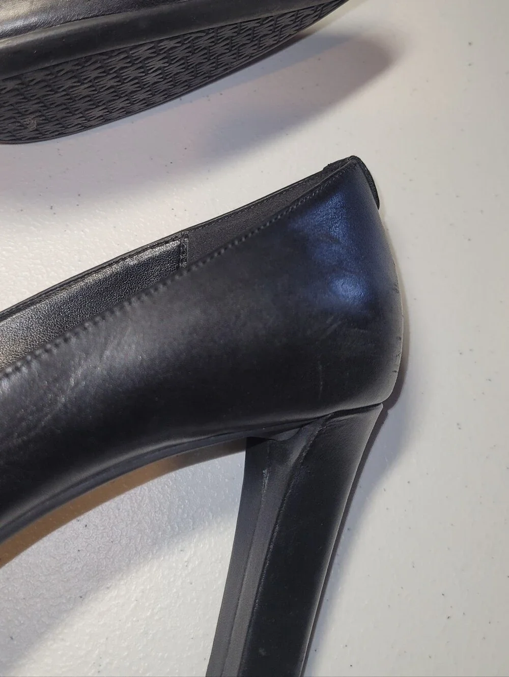 Michael Kors Black Pointed Toe Mid-Heel Pumps, 8.5